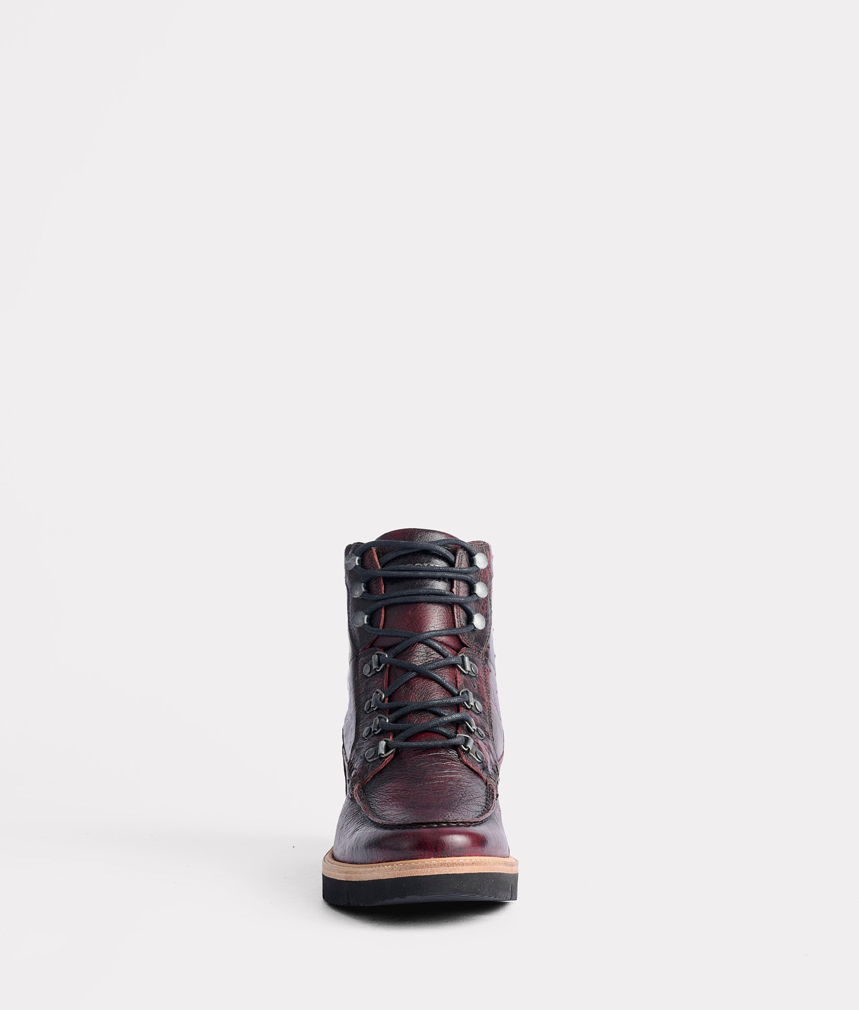 Ridgeline Exotic Lace Up Boot :: Black Cherry - Image 4