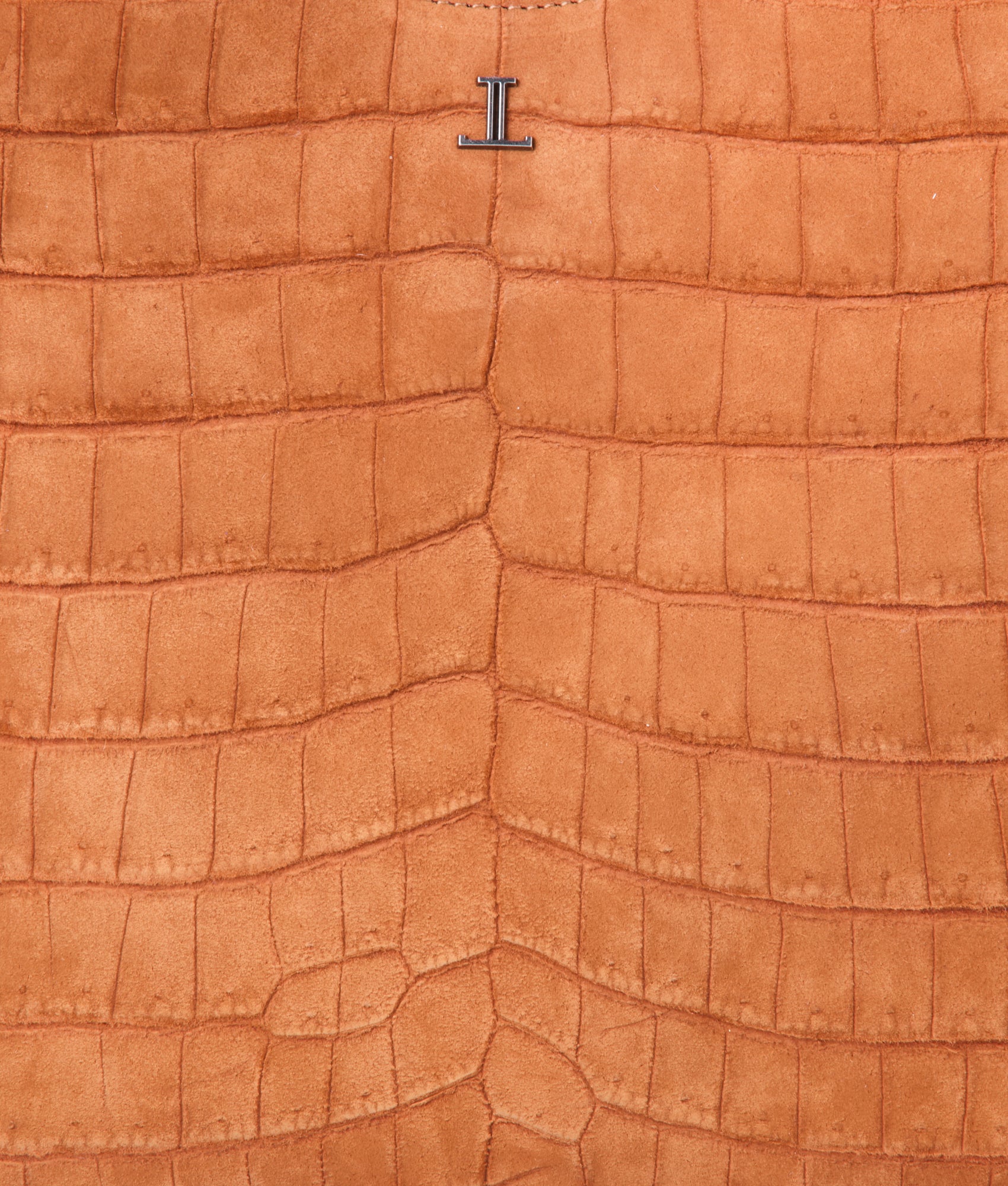 Large Heidi Exotic Hobo Bag :: Cognac - Image 6