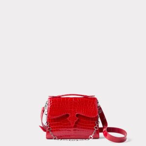 Dolly Exotic Western Satchel :: Cherry Red