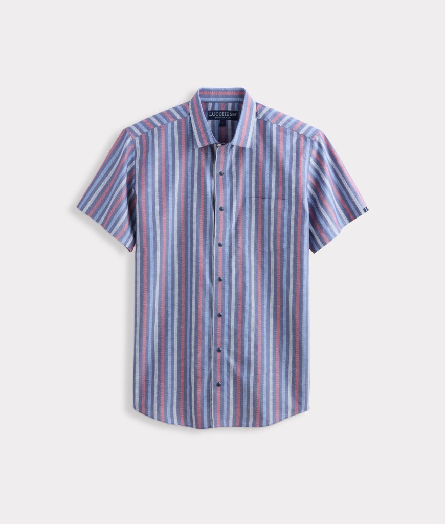 Lucchese x Parker McCollum Short Sleeve Snap :: Purple/Red/Blue Multi