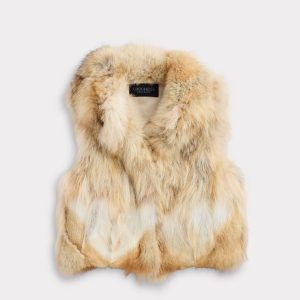Kirsta Fur Vest :: Natural