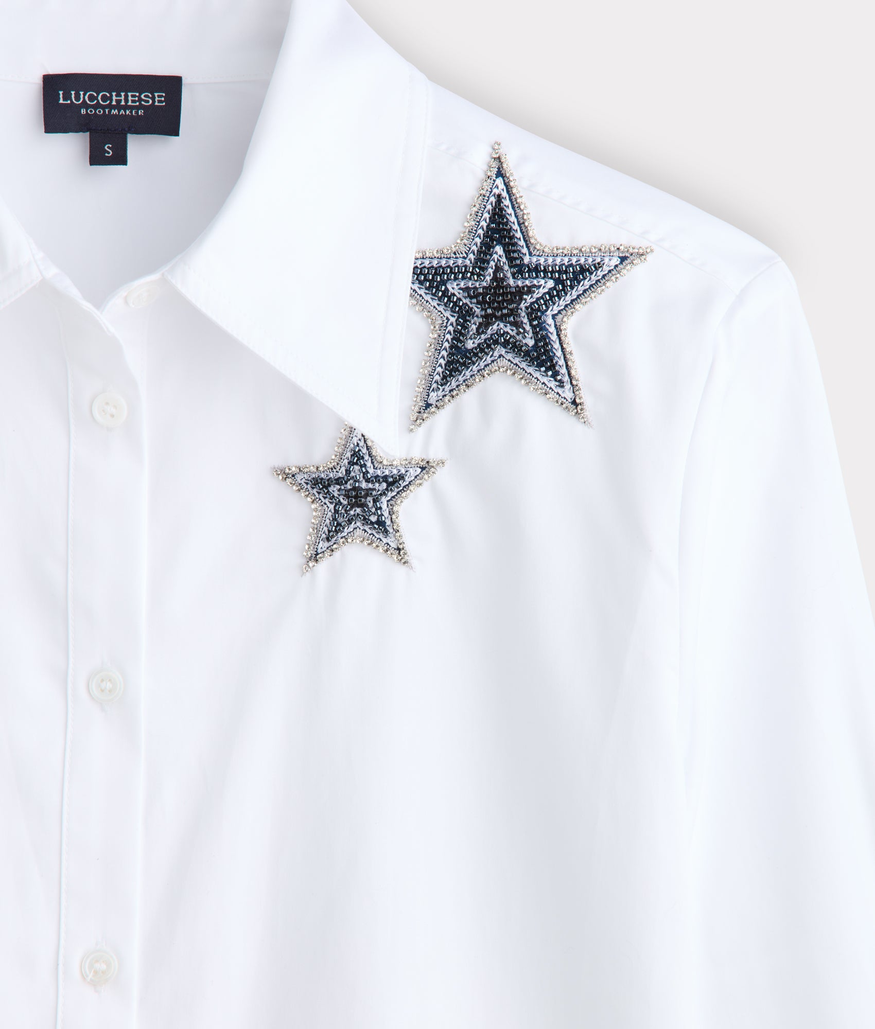 Lucchese x Dallas Cowboys Blouse :: White - Image 4