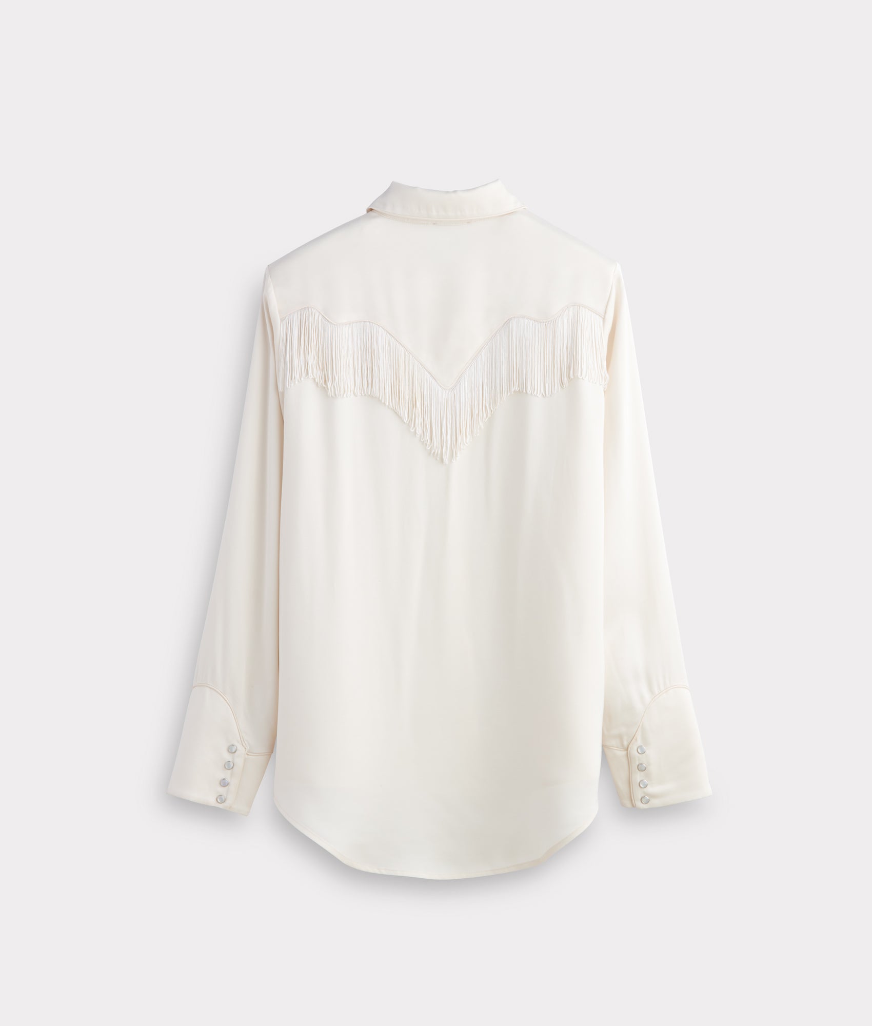 Mary Jane Fringe Blouse :: Oatmeal - Image 3
