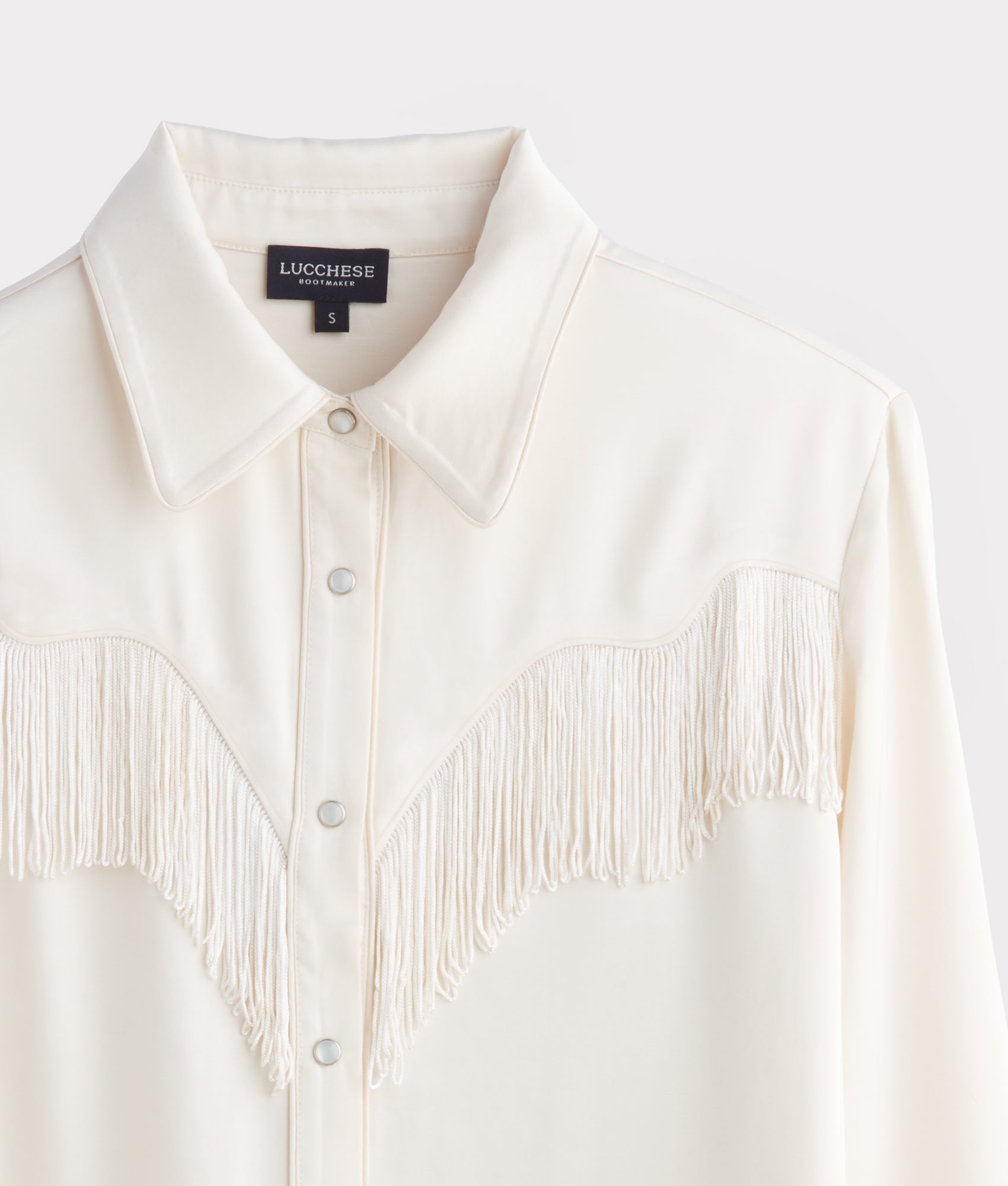 Mary Jane Fringe Blouse :: Oatmeal - Image 5