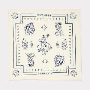 Bleacher Bandana :: Navy/White