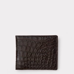 Hipster Wallet - American Alligator :: Chocolate
