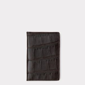 Bifold Wallet - American Alligator :: Chocolate