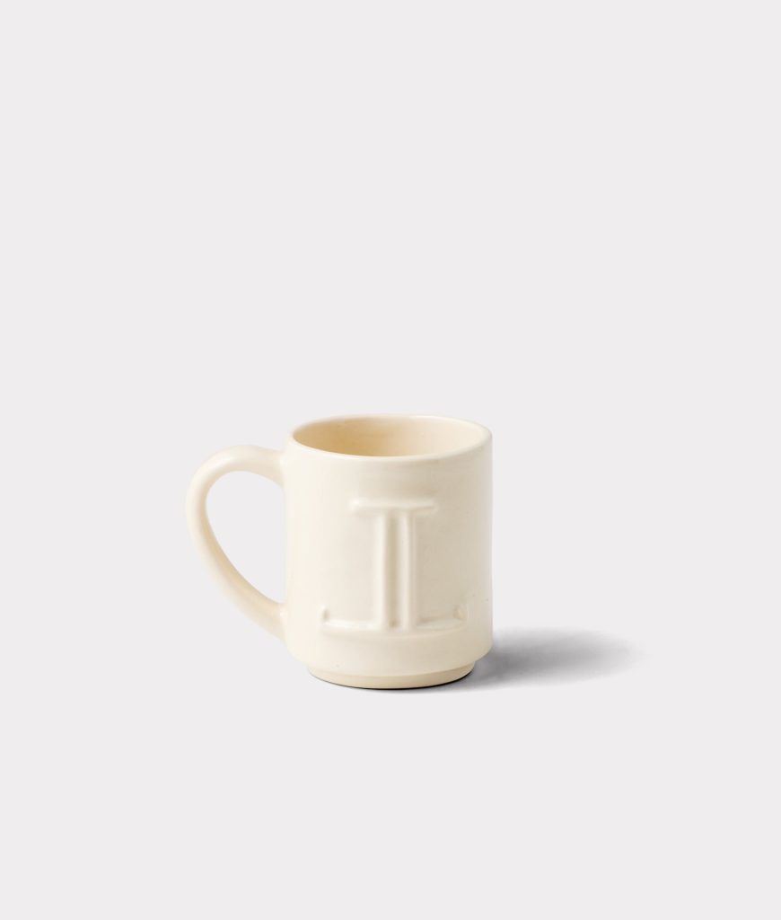 Mirrored L Mug :: Natural