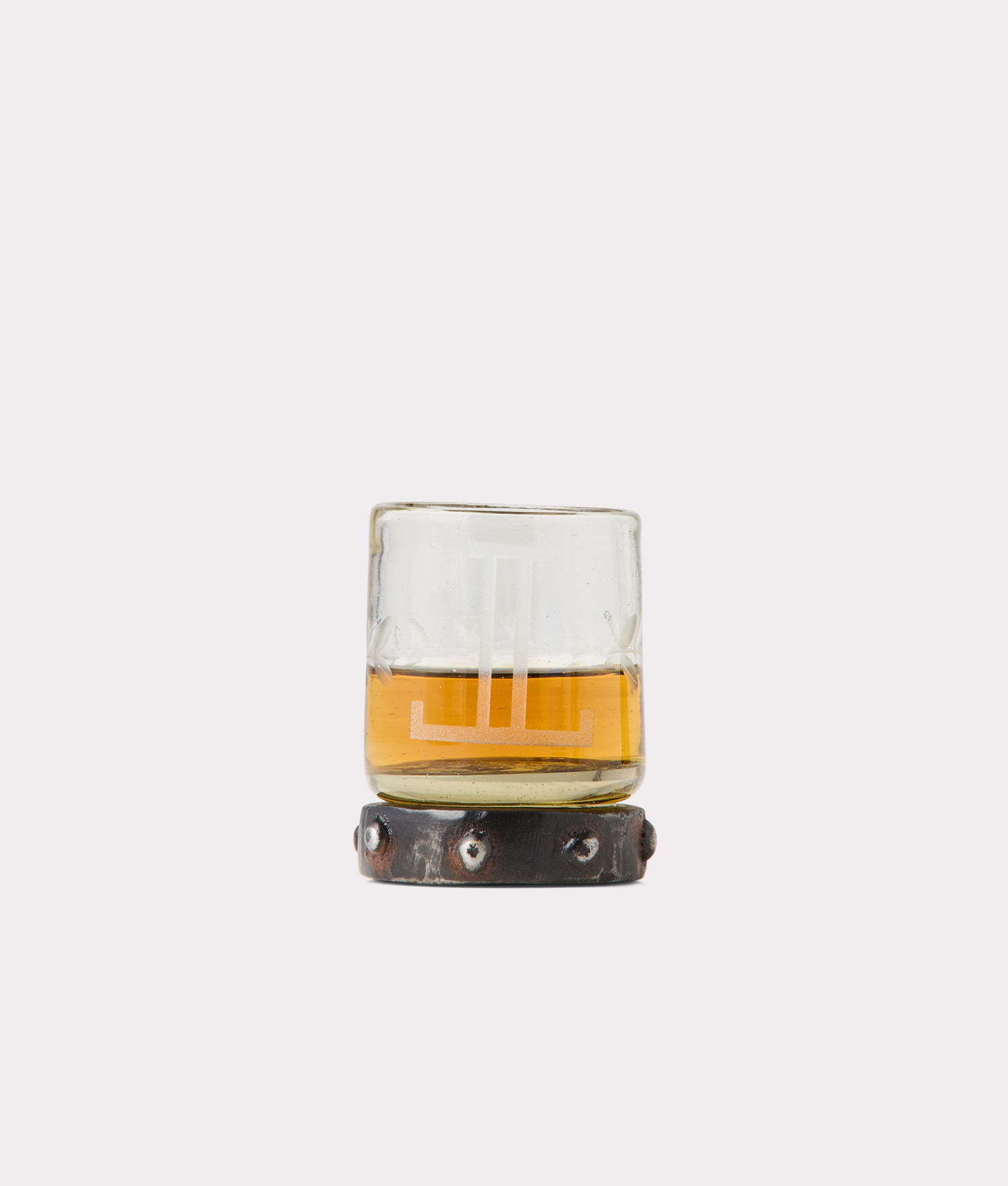 Mirrored L Shot Glass :: Glass/Iron
