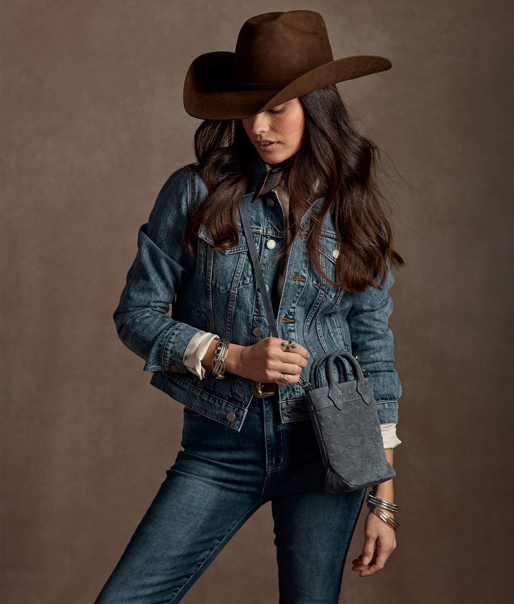 Mini Lola Exotic Shopper :: Storm Blue - Image 2