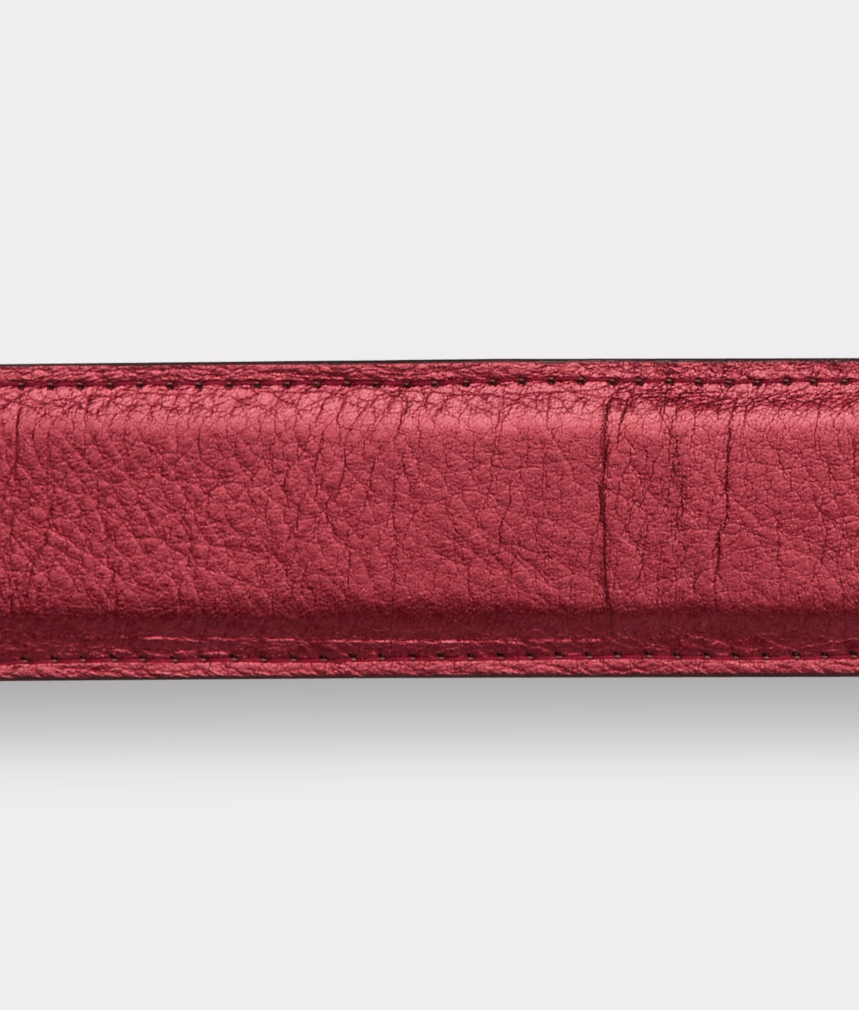 Women's Mirrored L Belt :: Wine - Image 6