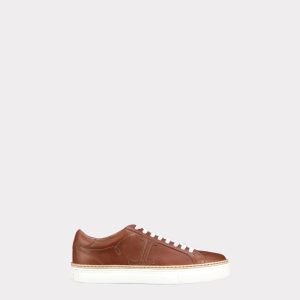 Double L lace Up Sneaker :: Whiskey